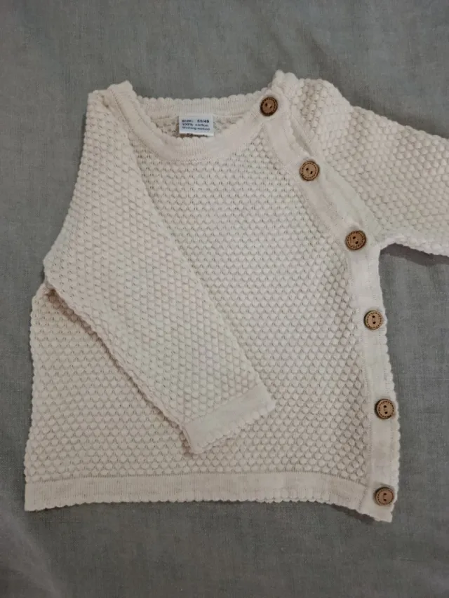 Conjunto bebé punto crudo