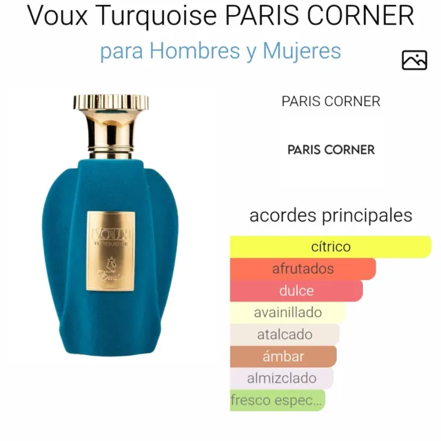 Perfume Voux Turquoise Dorado