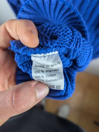 Jersey Lacoste Algodón Vintage Azul