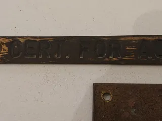 Placas náuticas antiguas