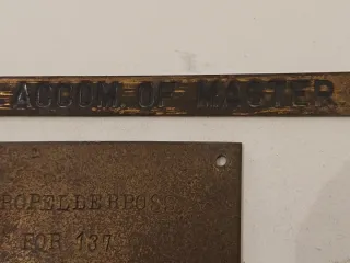 Placas náuticas antiguas