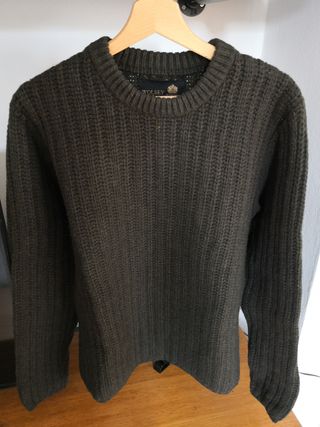 Maglione WOLSEY verde militare in lambswool