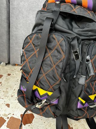 Zaino Prada Nero Multicolor