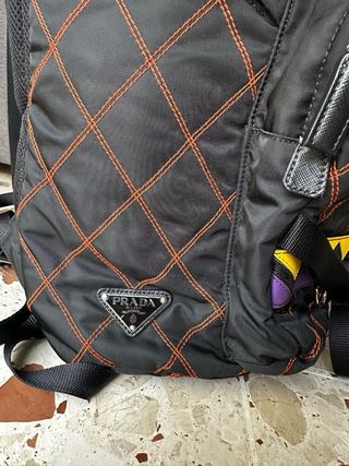 Zaino Prada Nero Multicolor