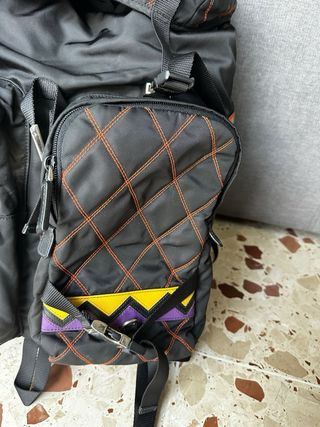 Zaino Prada Nero Multicolor
