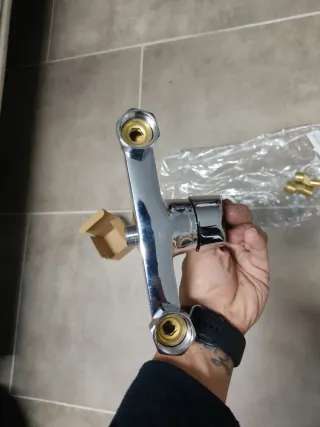 Grifo de ducha cromado