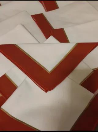 12 tovaglioli natalizi, nuovissimi in puro cotone