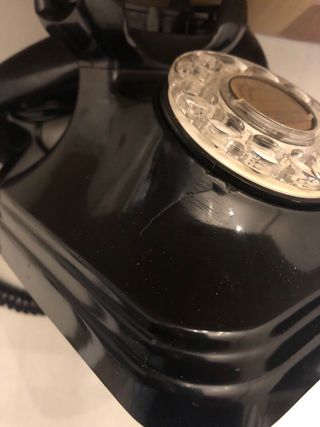 Teléfono Baquelita Negro Sobremesa Vintage