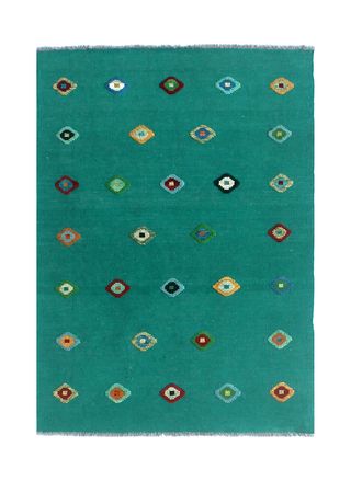 Kilim  Tribale Kaudani Verde Profeta 153x100 CM