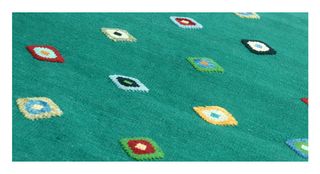 Kilim  Tribale Kaudani Verde Profeta 153x100 CM