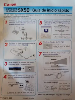 Proyector Multimedia XEED-SX50 de Canon