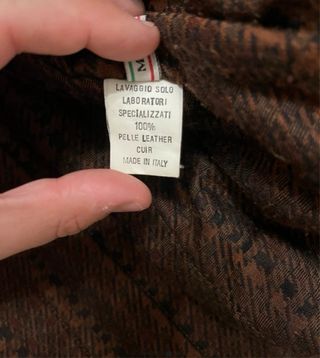 Giubbotto vintage pelle anni 60-70 Made in Italy