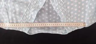 Camisón Vintage Azul Turquesa Lunares