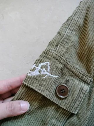 Pantaloni velluto cargo