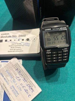 Casio DBC-32-1AES Data Bank Cinturino nuovo!