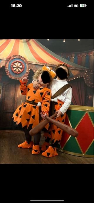 Costume Bambino BAM BAM - Taglia 3-4 Anni