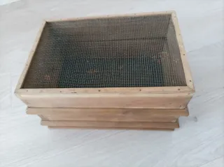 Tamizador vintage de madera