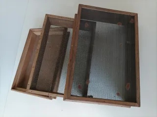 Tamizador vintage de madera