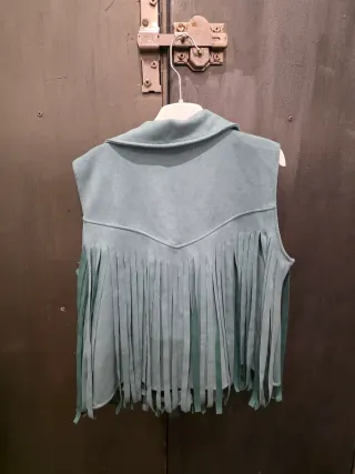 Chaquetilla sin mangas Lefties color verde azulado