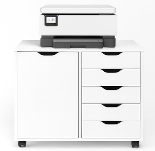 Schedario da Ufficio Porta Stampante con Ruote, Mo