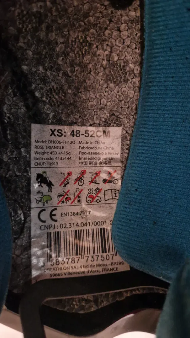 Casco infantil Hipica XS 48-52 cm