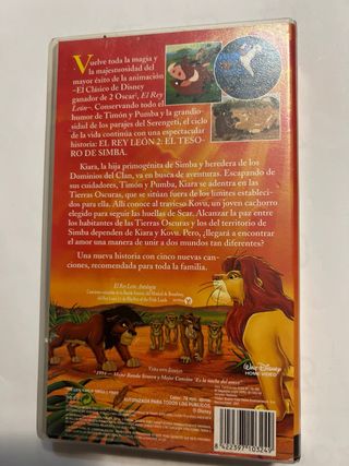El rey león 2 VHS