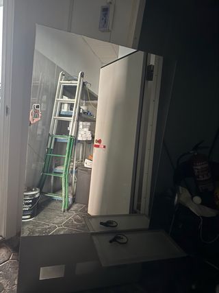 Espejo peluquería con luz (son 3)