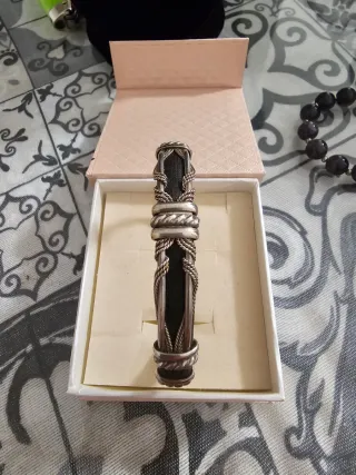 Brazalete Plata 925 Diseño Trenzado