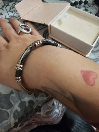 Brazalete Plata 925 Diseño Trenzado