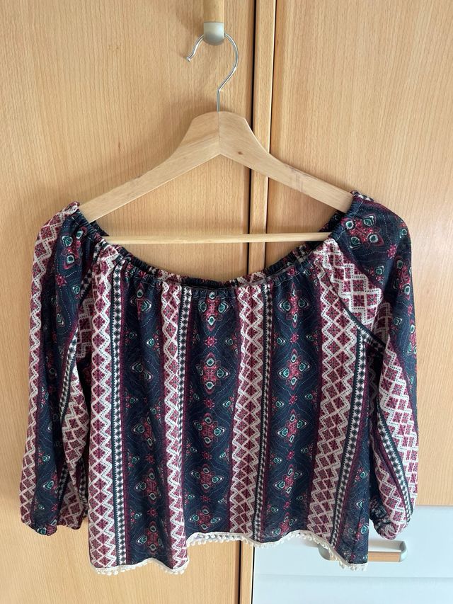 Blusa estampada talla M