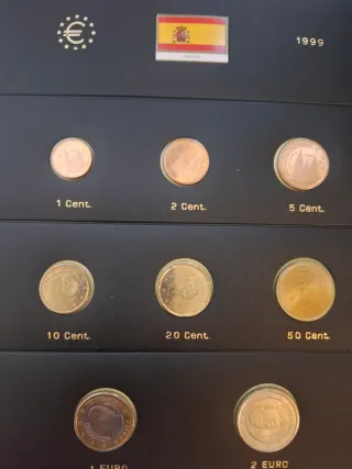 España serie 8 monedas € 1999.