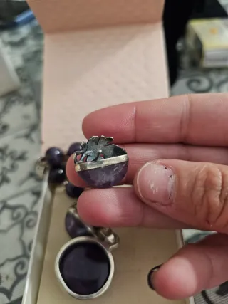 Conjunto plata 925 y amatista