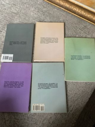 cinco libros letra grande