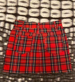 Mini falda escocesa Subdued