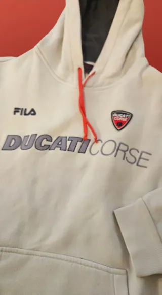 Felpa Fila Ducati Corse ghiaccio e Nera