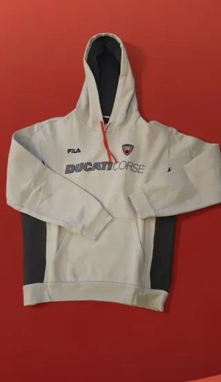 Felpa Fila Ducati Corse ghiaccio e Nera