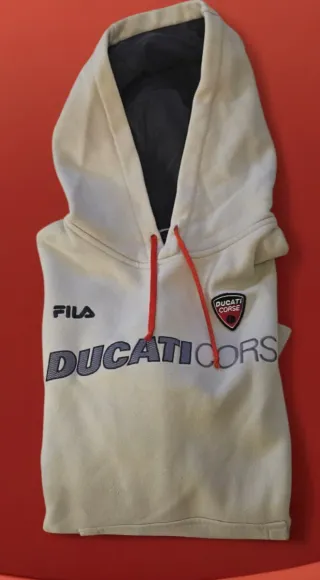 Felpa Fila Ducati Corse ghiaccio e Nera