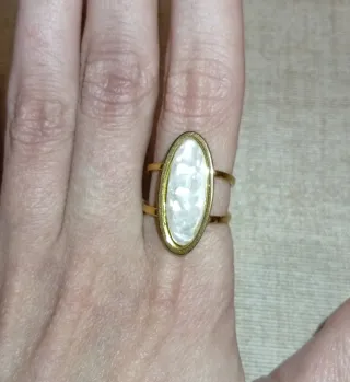 Anillo dorado de acero inoxidable