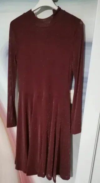 Vestido fiesta granate