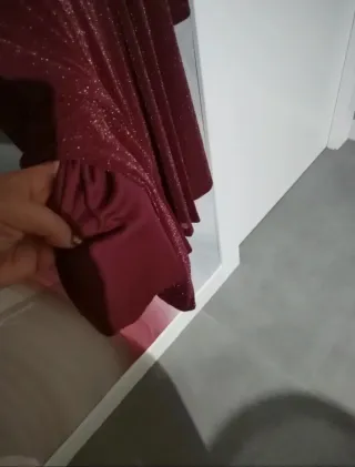 Vestido fiesta granate