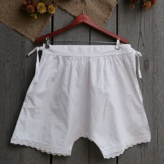 Bloomers vintage estilo victoriano algodón  encaje