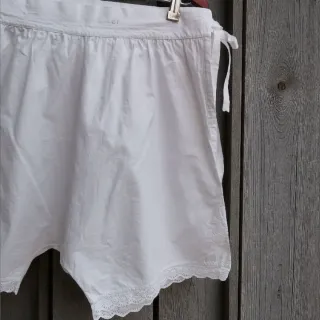 Bloomers vintage estilo victoriano algodón  encaje