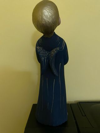 Angelo cantore  terracotta dipinto a mano cm 38