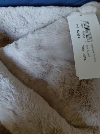 Bufanda Suave para el Cuello Beige/