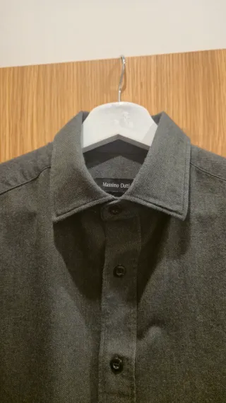 Camisa Massimo Dutti Hombre Gris