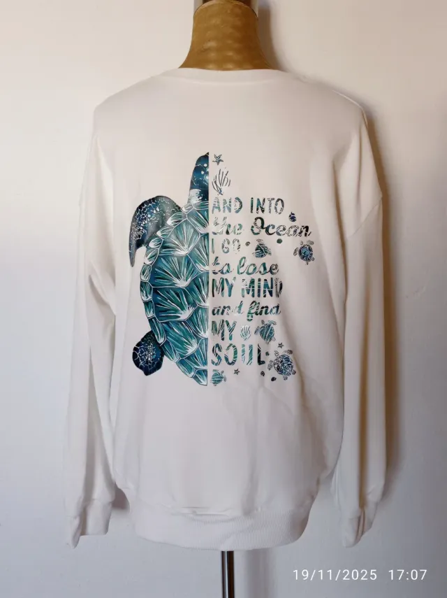 Sudadera blanca talla 44