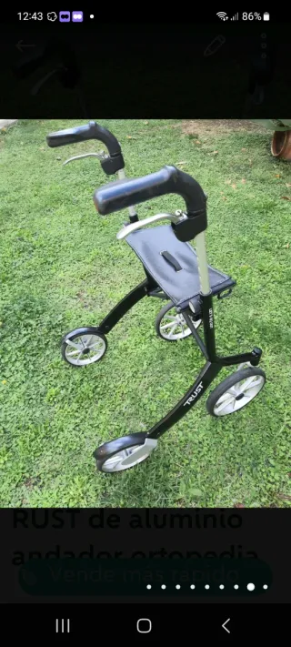 Andador Ortopedia Aluminio Plegable