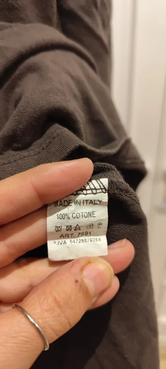 Vestido L con estampado de paz