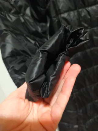 Abrigo plumas mujer,bolsillos cremallera tallaXL