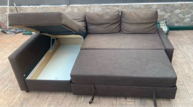 Sofá cama con chaiselongue